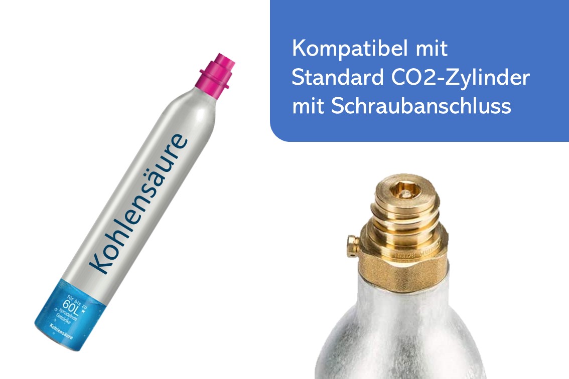 BLUEsparkling CO2-Zylinder